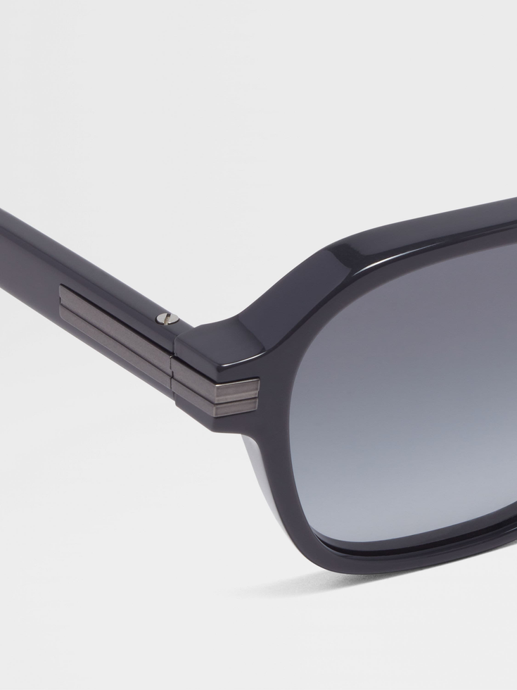 Asphalt Grey Aurora II Acetate Sunglasses