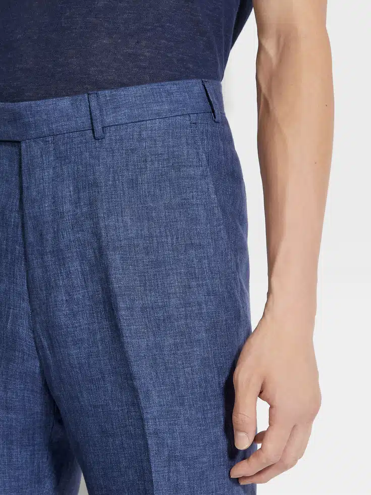 Avio Blue Oasi Lino Pants