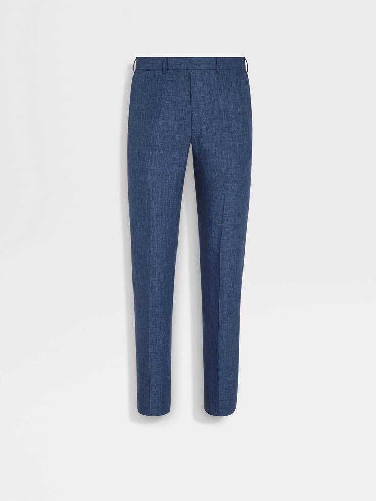 Avio Blue Oasi Lino Pants