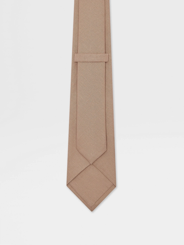 Beige Linen Tie Beige Linen Tie