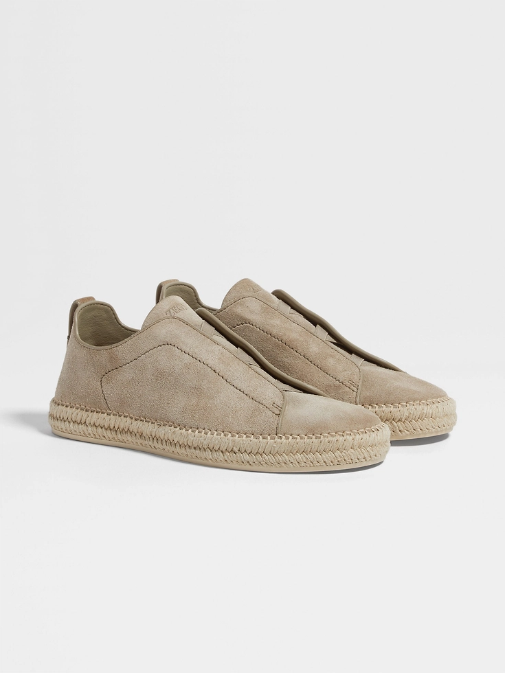 Beige Suede Triple Stitch™ Espadrilles