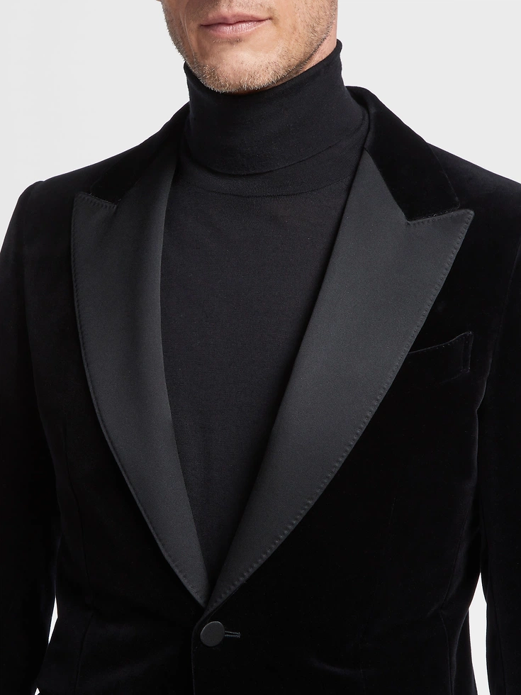 Black Cotton Evening Jacket Black Cotton Evening Jacket