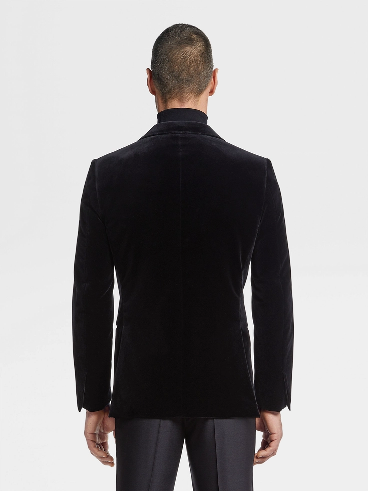 Black Cotton Evening Jacket Black Cotton Evening Jacket