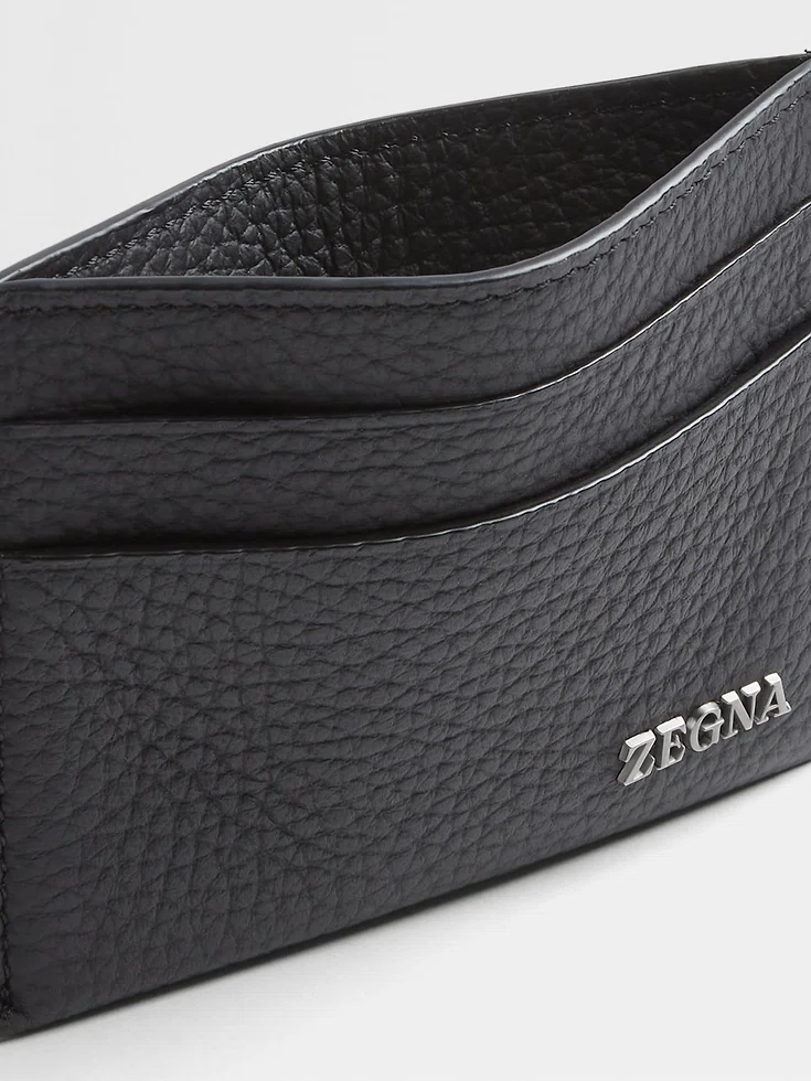 Black Deerskin Card Case