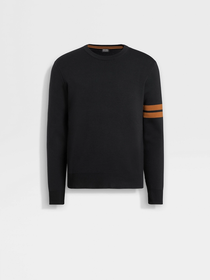 Black High Performance™ Wool Crewneck