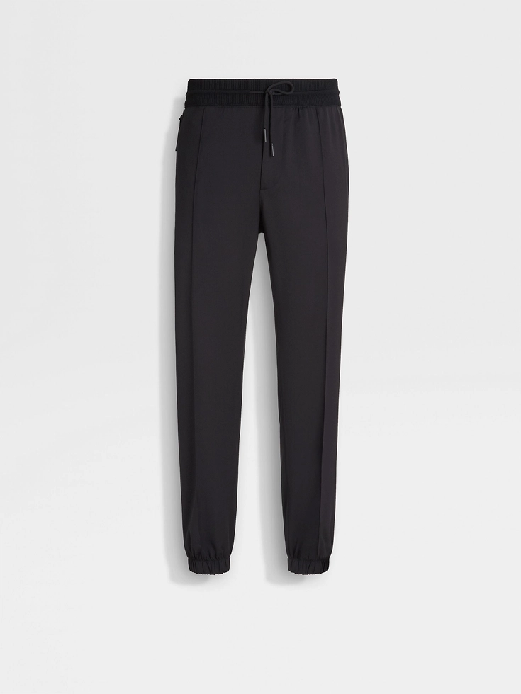 Black High Performance™ Wool Joggers