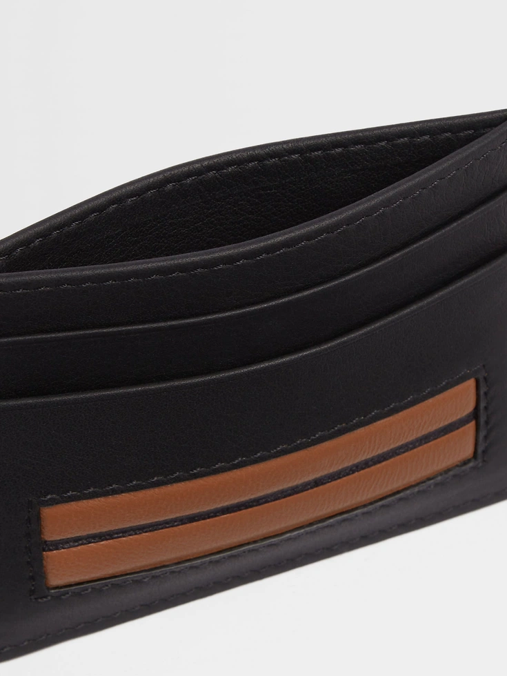 Black Leather Card Case