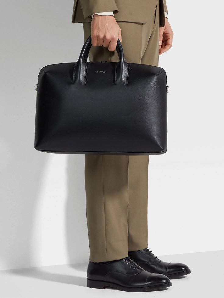 Black Leather Handbag