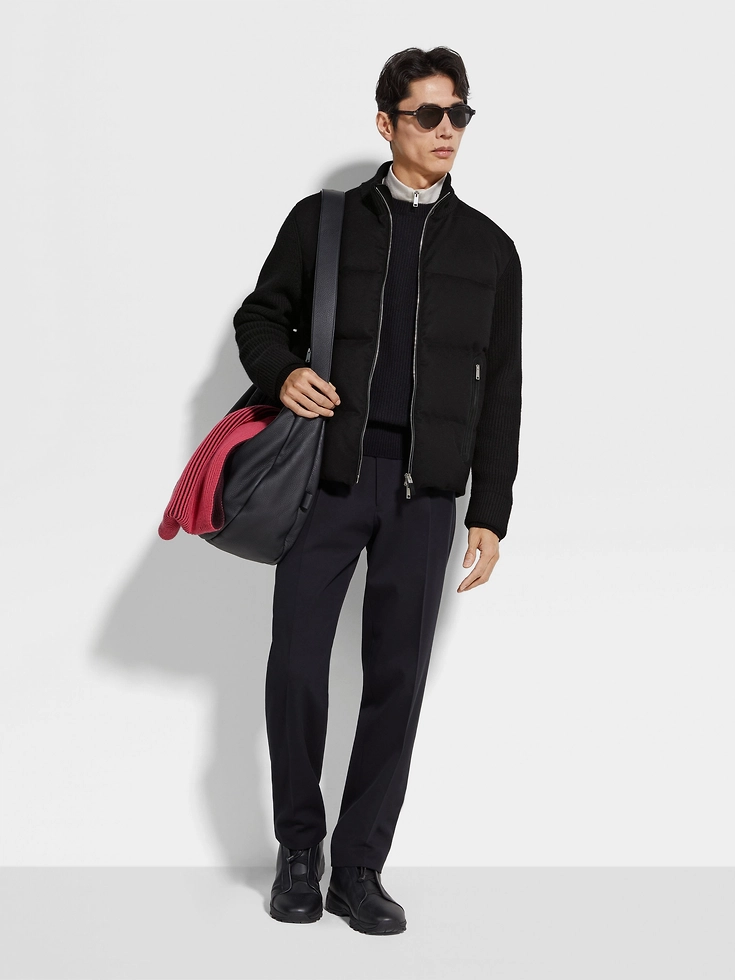 Black Oasi Cashmere Full Zip Blouson Black Oasi Cashmere Full Zip Blouson