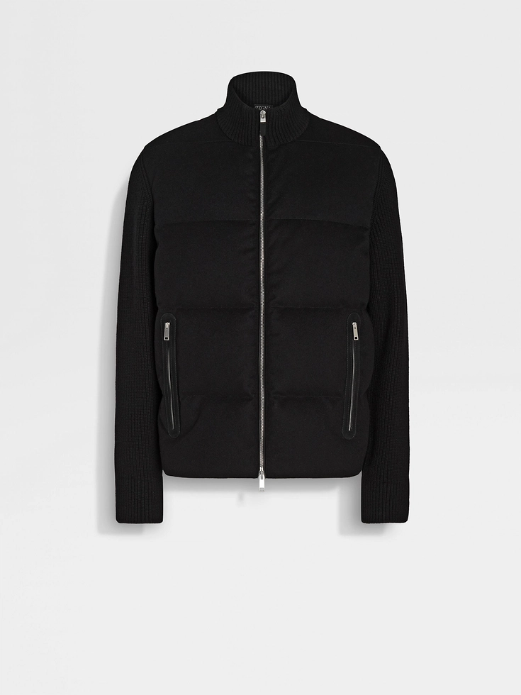Black Oasi Cashmere Full Zip Blouson
