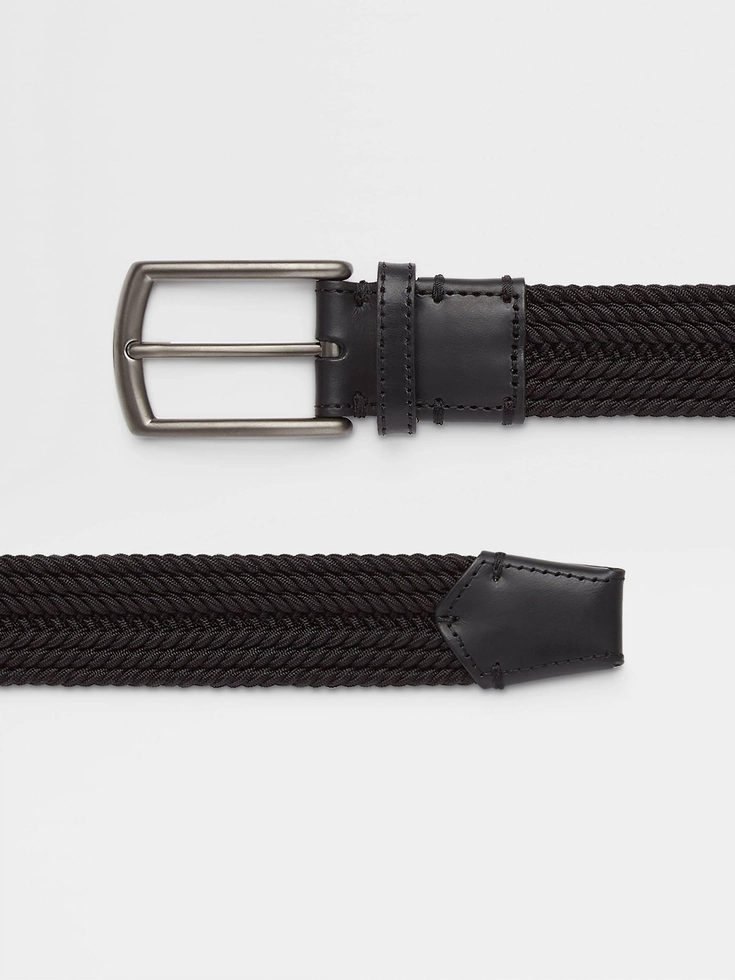 Black Rayon Belt