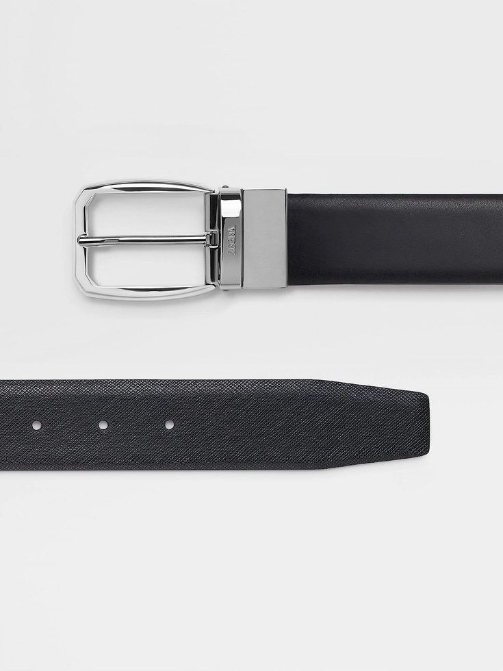 Black Reversible Leather Belt
