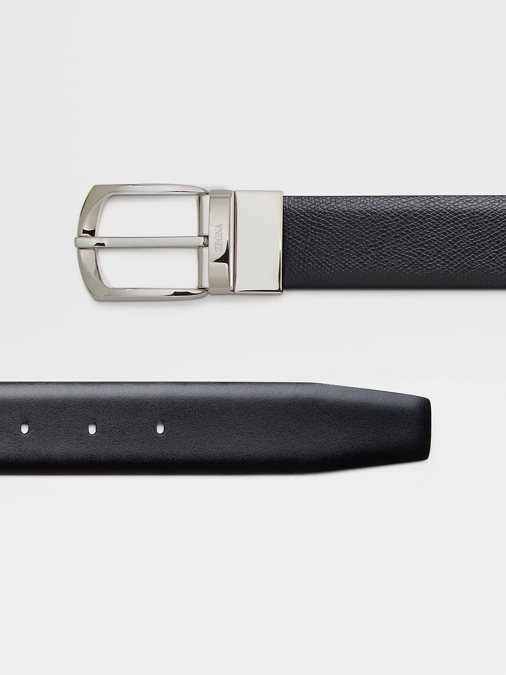 Black Reversible Leather Belt
