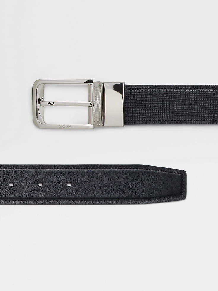Black Reversible Leather Belt