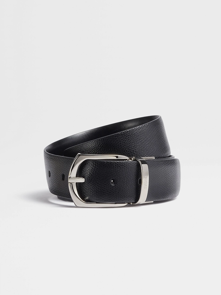 Black Reversible Leather Belt
