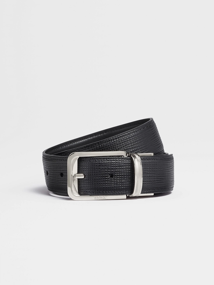 Black Reversible Leather Belt