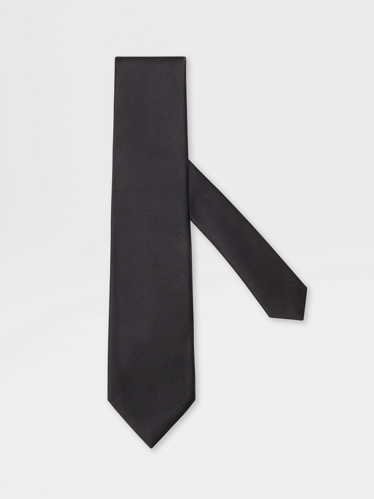 Black Silk Tie