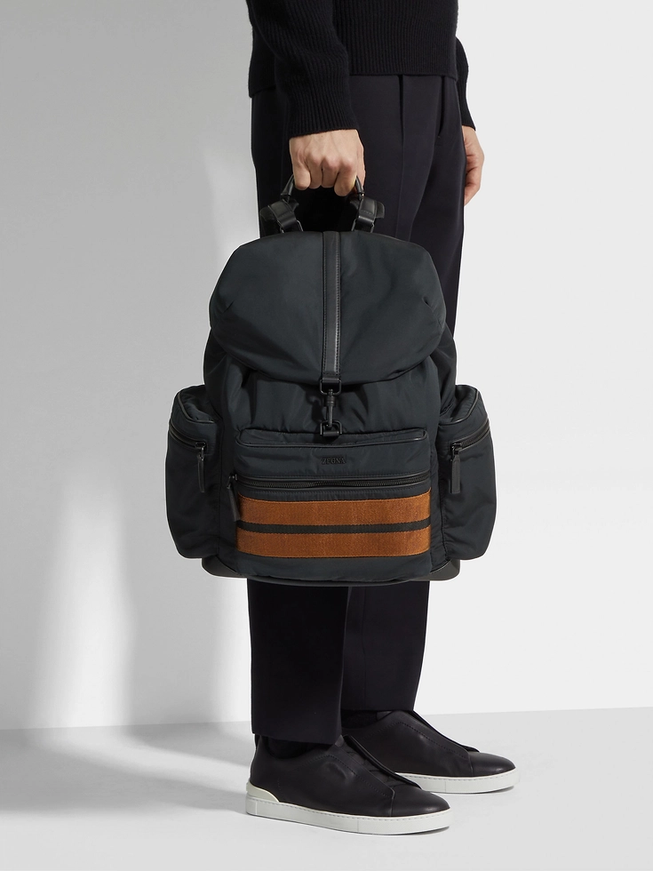 Black Technical Fabric Special Backpack