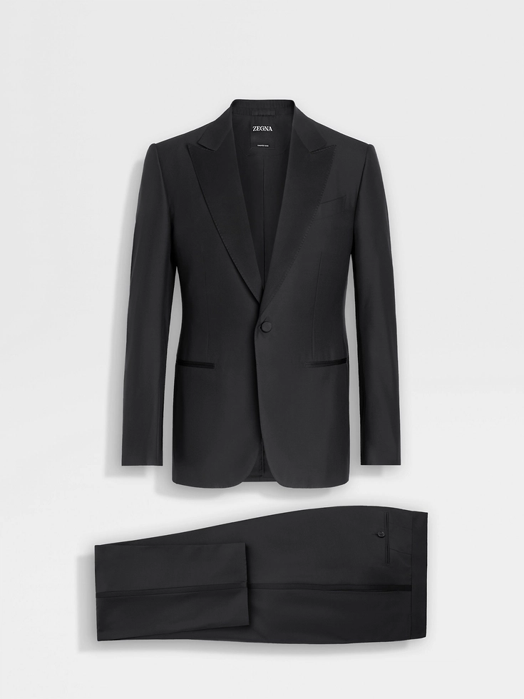 Black Trofeo™ 600 Wool and Silk Tuxedo