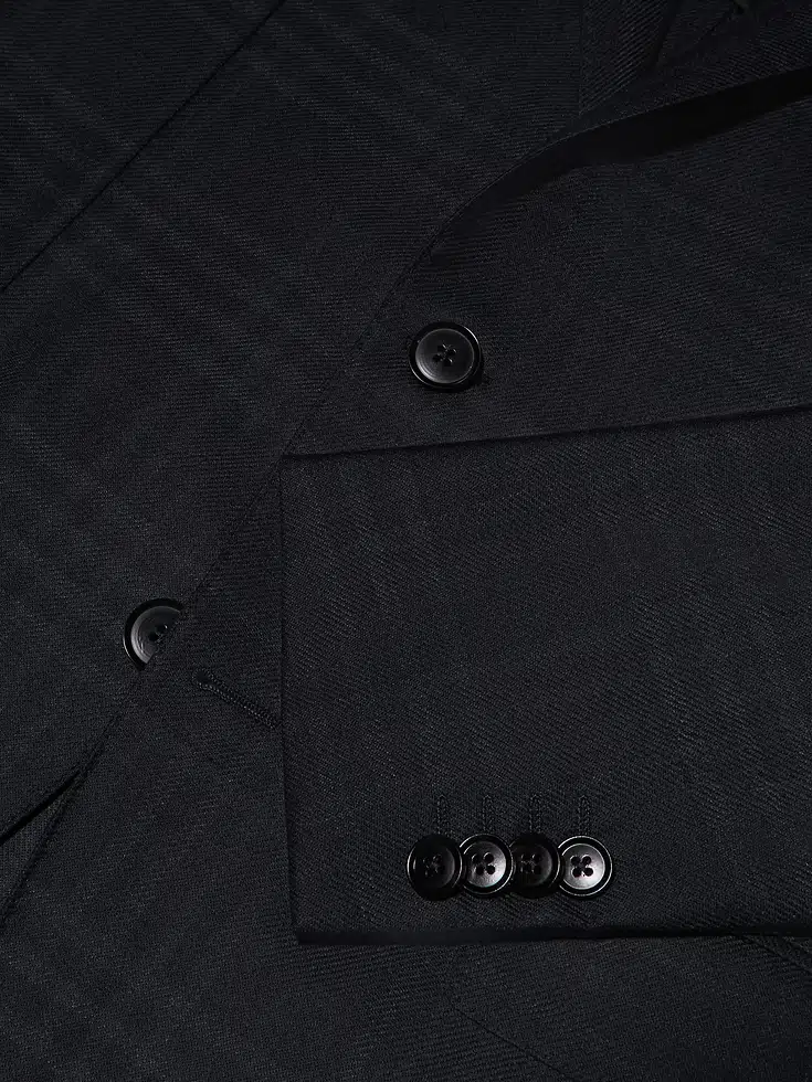 Black and Dark Grey 15milmil15 Wool Jacket Black and Dark Grey 15milmil15 Wool Jacket