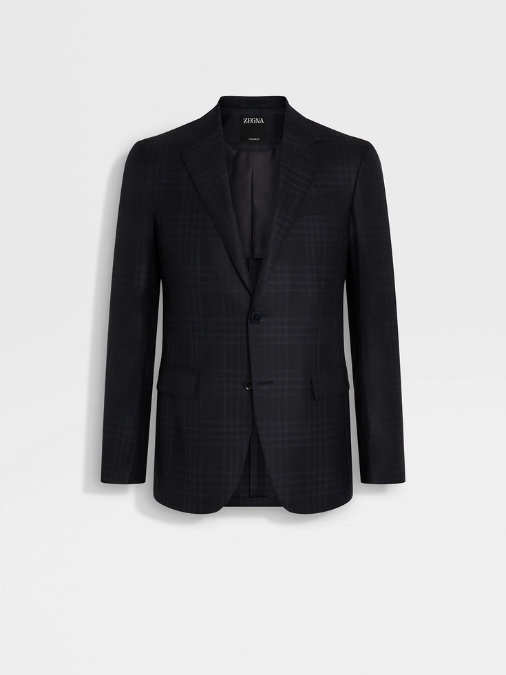 Black and Dark Grey 15milmil15 Wool Jacket