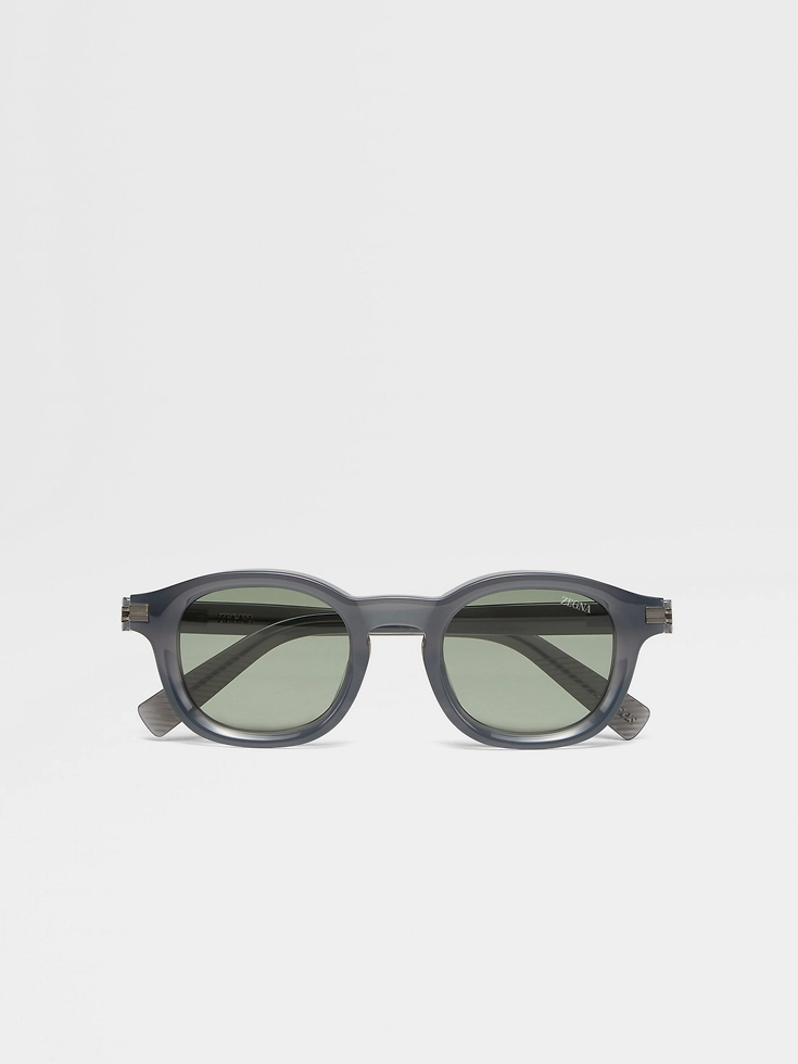 Blue Aurora I Acetate Sunglasses