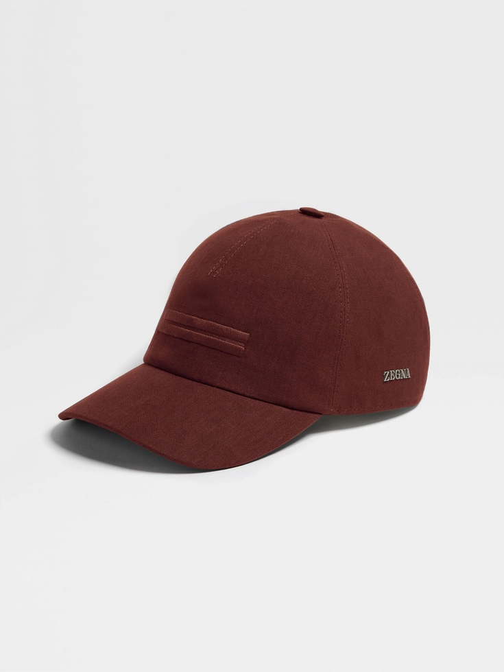 Brick Red Oasi Lino Baseball Cap