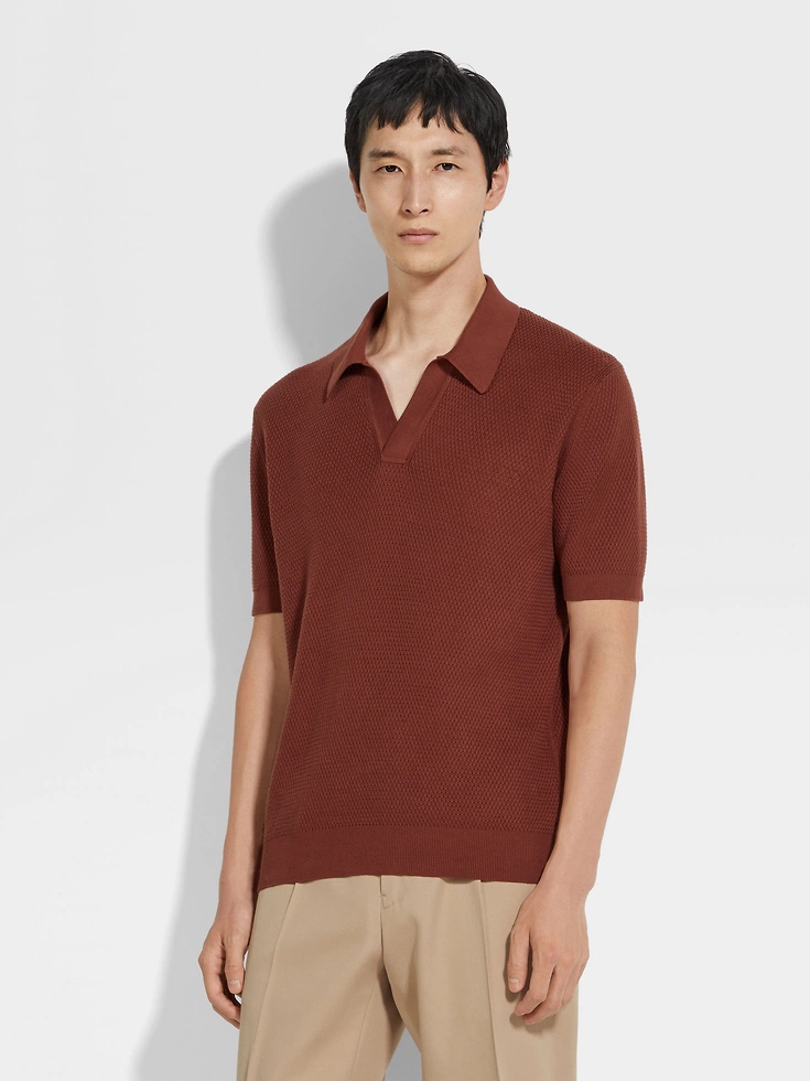 Brick Red Premium Cotton Polo Shirt Brick Red Premium Cotton Polo Shirt