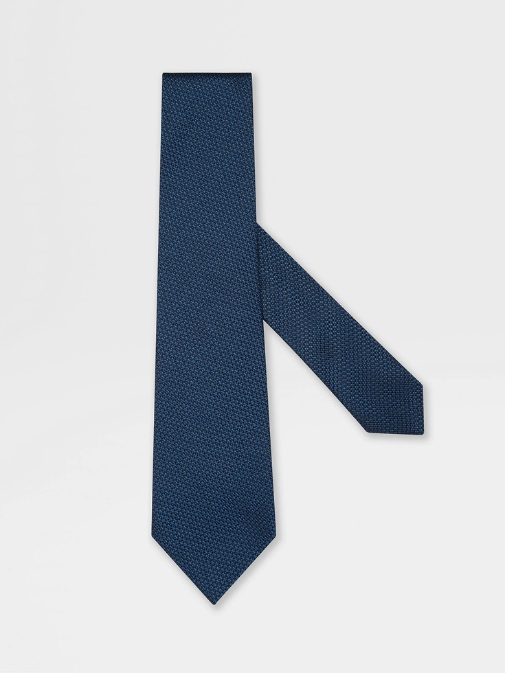 Bright Teal Blue Silk Tie