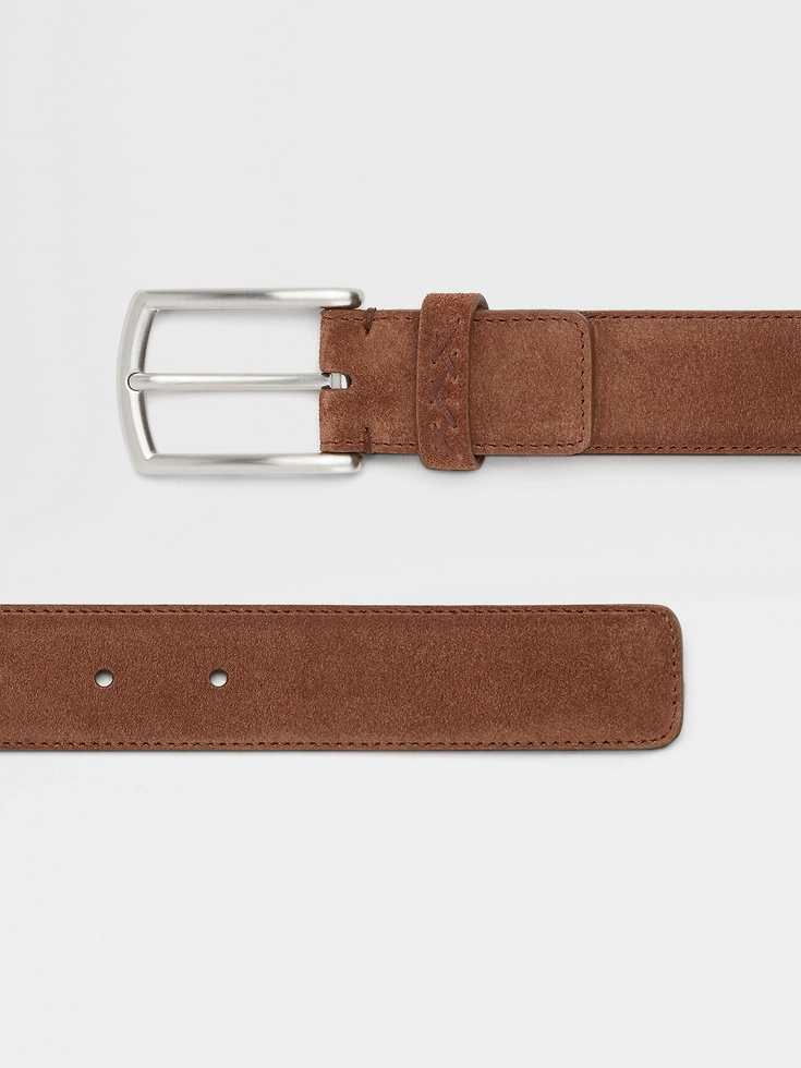 Brown Suede Belt