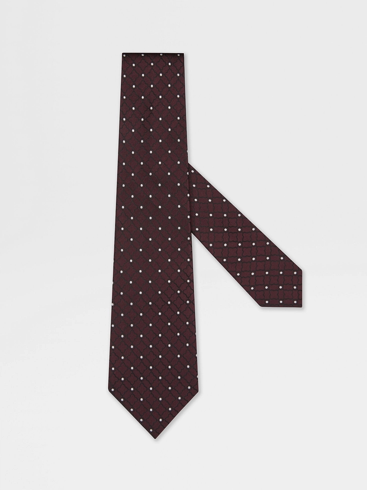 Burgundy Silk Tie