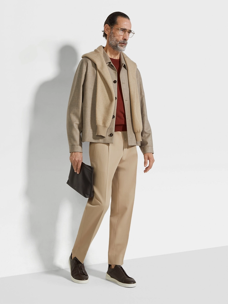 Cashmere Silk and Linen Chore Jacket