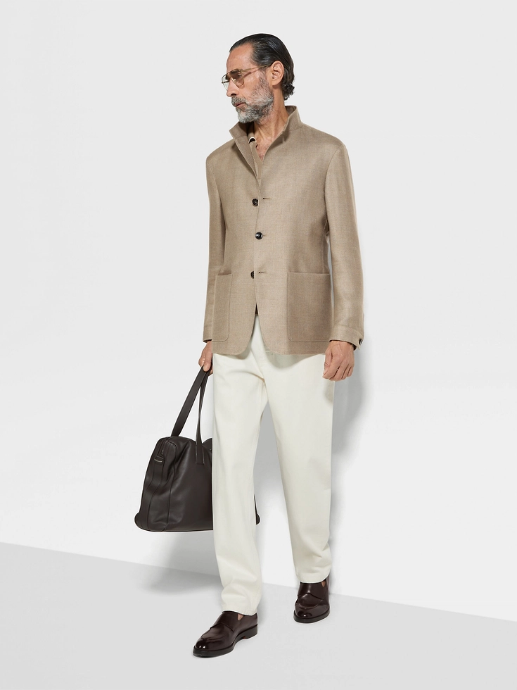 Cashmere Silk and Linen Il Conte Jacket