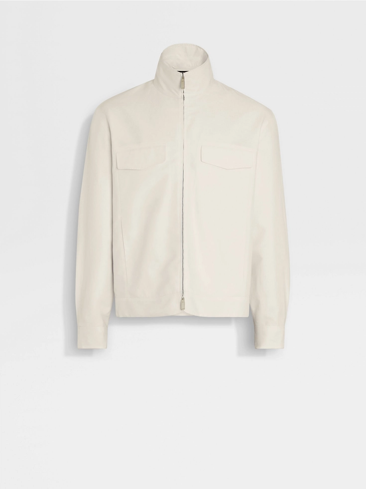 Crossover Cotton Linen and Silk Overshirt