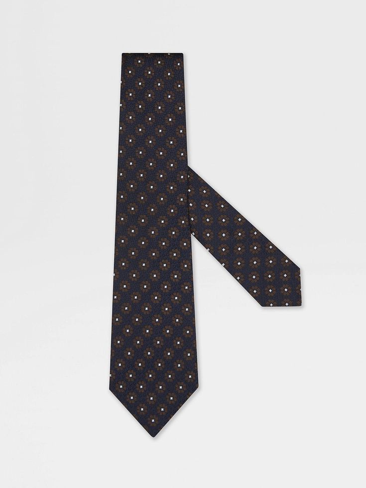 Dark Blue Silk Tie