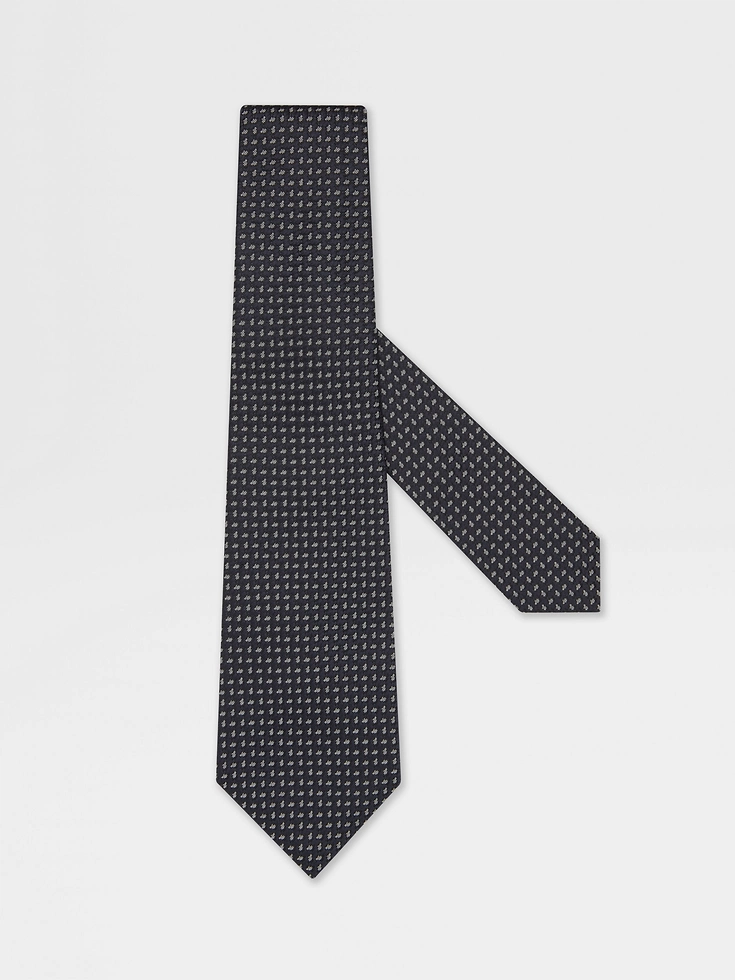 Dark Blue Silk Tie
