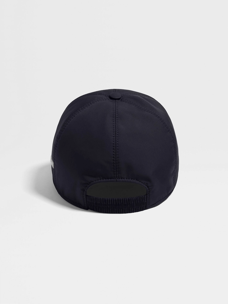 Dark Blue Technical Fabric Baseball Cap Dark Blue Technical Fabric Baseball Cap