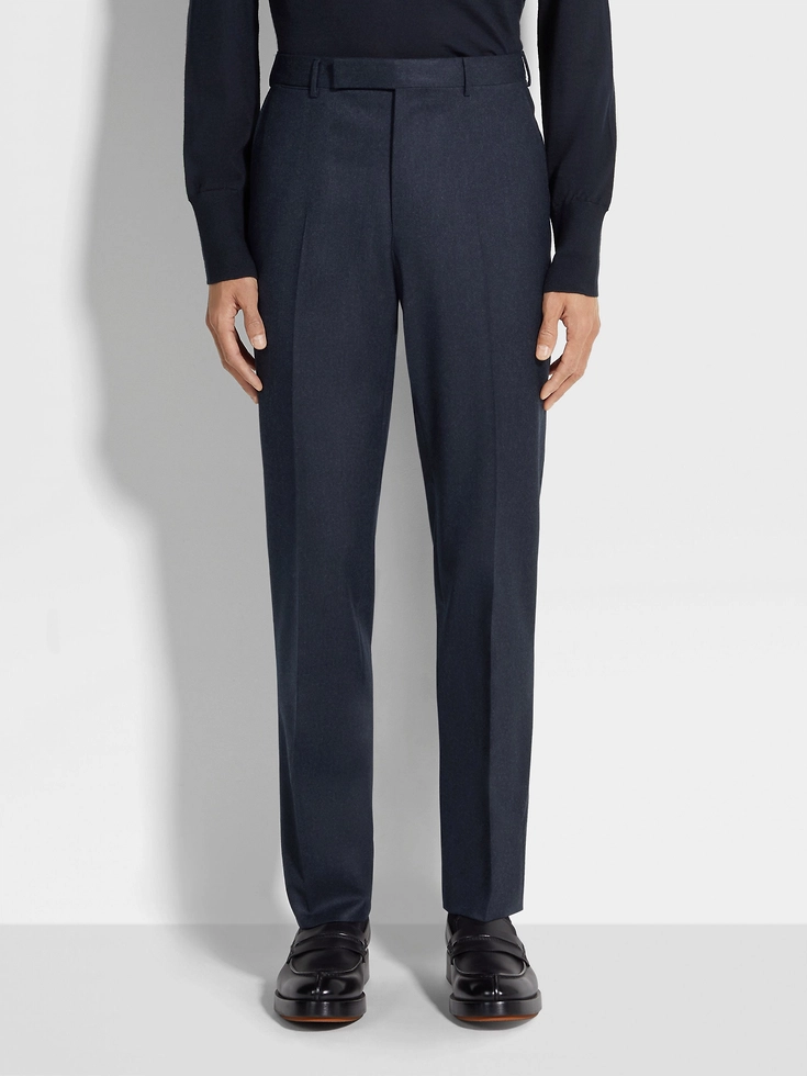 Dark Blue Wool Pants Dark Blue Wool Pants