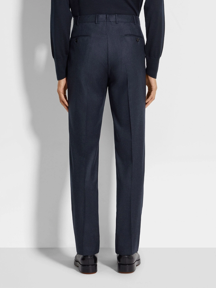 Dark Blue Wool Pants Dark Blue Wool Pants