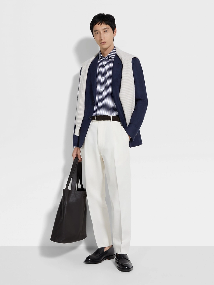 Dark Blue and Teal Blue 15milmil15 Wool Jacket