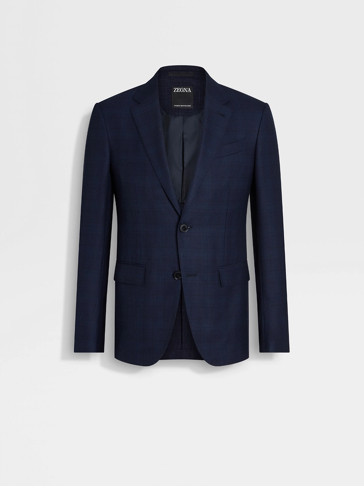 Dark Blue and Teal Blue 15milmil15 Wool Jacket