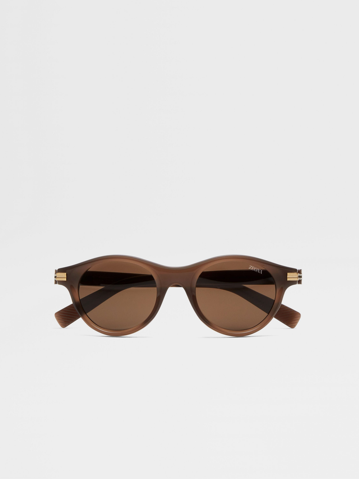 Dark Brown Acetate Sunglasses