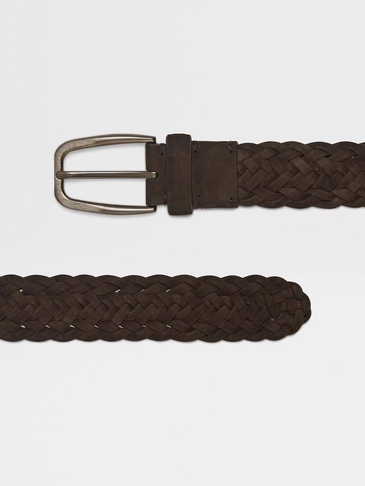 Dark Brown Leather Belt