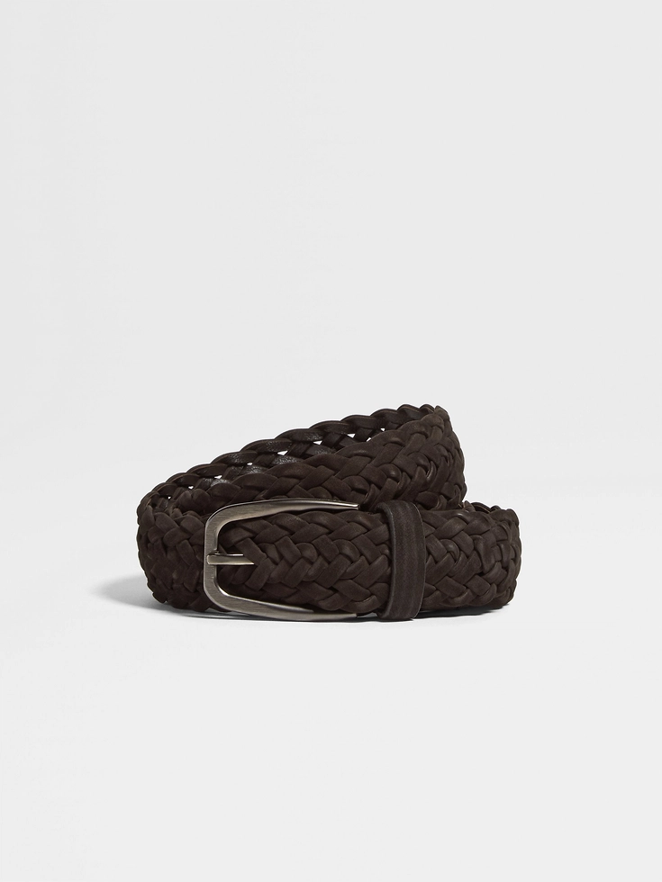 Dark Brown Leather Belt