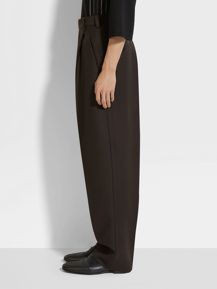 Dark Brown Oasi Lino Pants Dark Brown Oasi Lino Pants