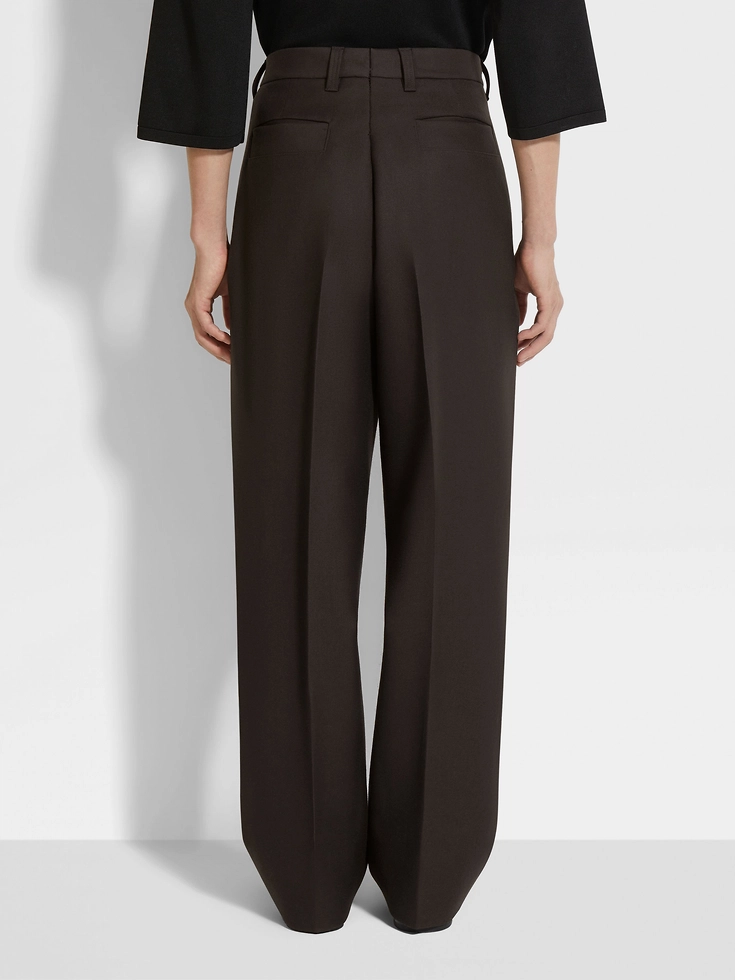 Dark Brown Oasi Lino Pants Dark Brown Oasi Lino Pants