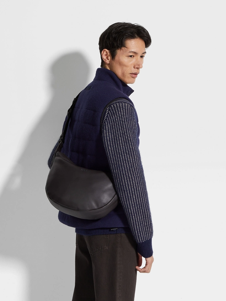 Dark Brown SECONDSKIN Hobo Panorama Micro Bag Dark Brown SECONDSKIN Hobo Panorama Micro Bag