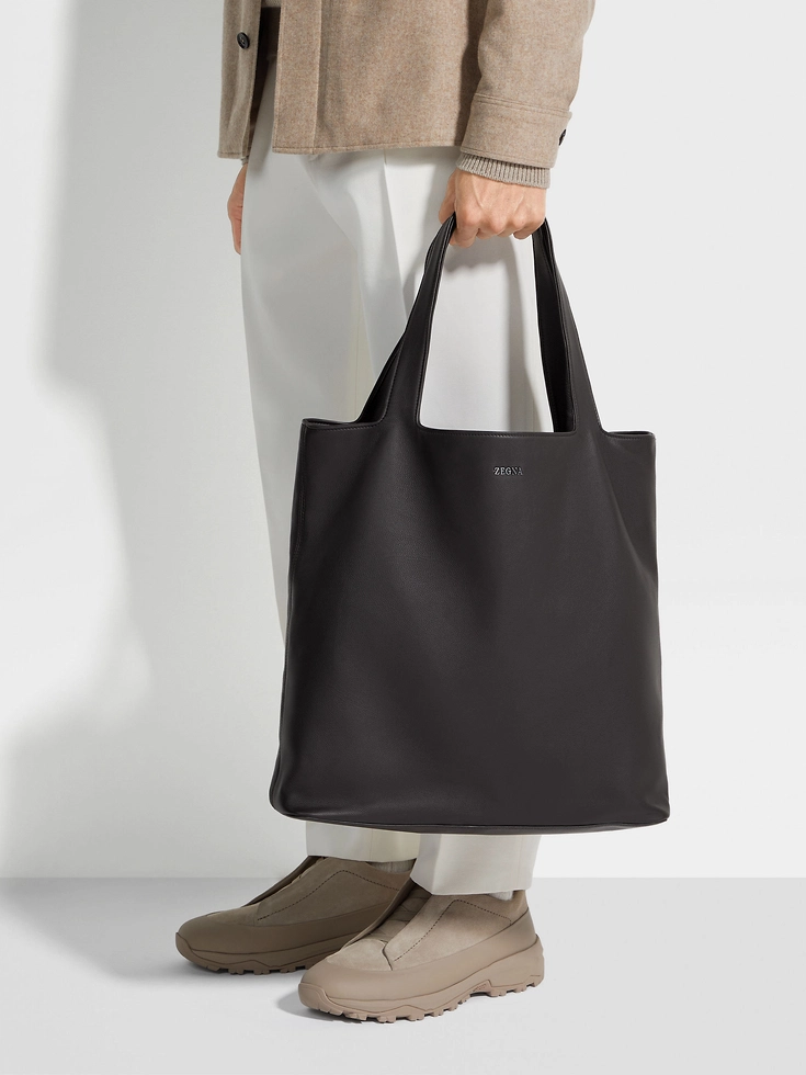 Dark Brown SECONDSKIN Tote Bag Dark Brown SECONDSKIN Tote Bag