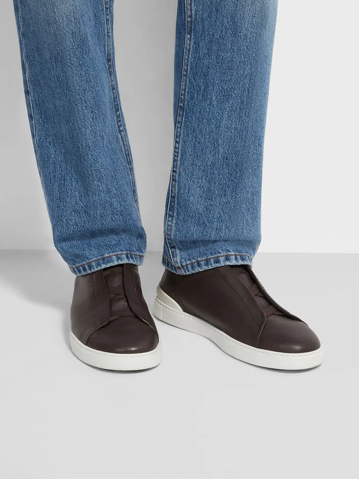 Dark Brown Triple Stitch™ SECONDSKIN Sneakers