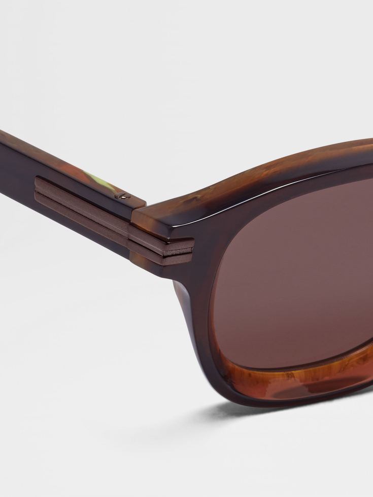 Dark Foliage Aurora I Acetate Sunglasses